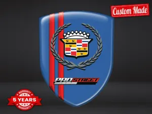 Cadillac Emblemi Auto su Misura Resistenti Alta Qualità Pro ST